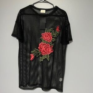 brand new, never worn. could be a dress or over sized top. see through